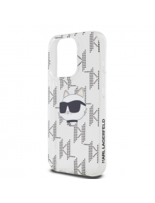 Karl Lagerfeld IML Elektropläterat Choupette-huvudfodral till iPhone 15 Pro Transparent