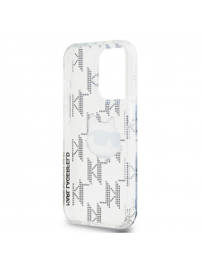 Karl Lagerfeld IML Elektropläterat Choupette-huvudfodral till iPhone 15 Pro Transparent