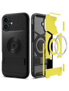 Spigen Slim Armor MagSafe iPhone 16 Fodral - Svart