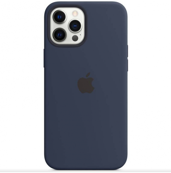 MHLD3ZM/A Apple Silikon Magsafe Skal för iPhone 12 Pro Max Deep Navy