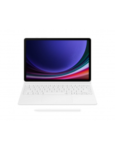 EF-DX725UWE Samsung Book Tangentbordsfodral för Galaxy Tab S9/S9 FE Vit