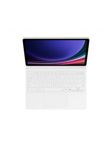 EF-DX725UWE Samsung Book Tangentbordsfodral för Galaxy Tab S9/S9 FE Vit