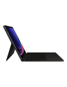 EF-DX725UBE Samsung Book Tangentbordsfodral för Galaxy Tab S9/S9 FE Svart