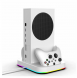 iPega XBS012S multifunktionell laddning och kylning RGB-stativ för Xbox Series S + 2st batterier