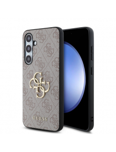 Guess PU 4G metalllogofodral till Samsung Galaxy S24 FE Rosa