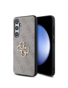 Guess PU 4G metalllogofodral till Samsung Galaxy S24 FE Rosa