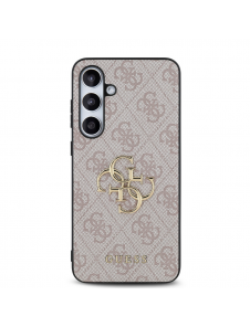Guess PU 4G metalllogofodral till Samsung Galaxy S24 FE Rosa