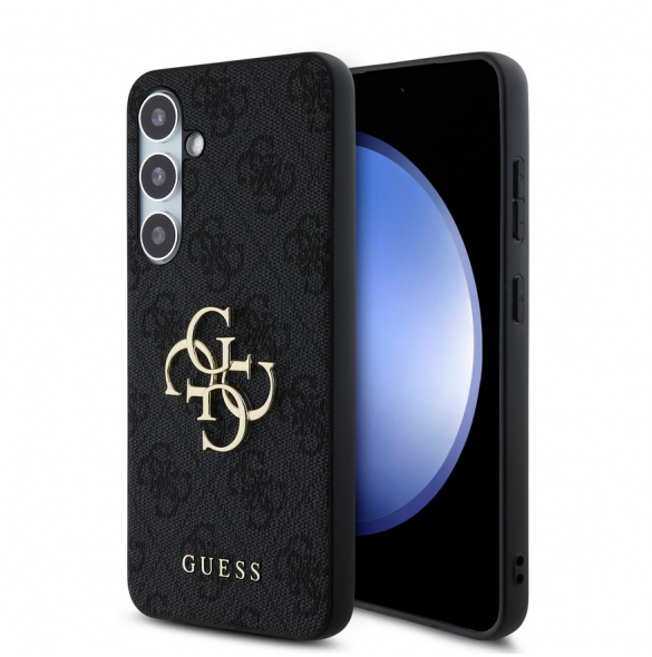 Guess PU 4G metalllogofodral till Samsung Galaxy S24 FE Grå