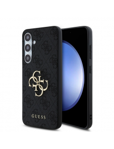 Guess PU 4G metalllogofodral till Samsung Galaxy S24 FE Grå