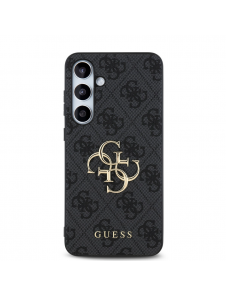 Guess PU 4G metalllogofodral till Samsung Galaxy S24 FE Grå
