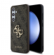 Guess PU 4G metalllogofodral för Samsung Galaxy S24 FE Brun
