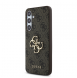 Guess PU 4G metalllogofodral för Samsung Galaxy S24 FE Brun