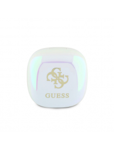 Guess 4G Logotyp Mini TWS trådlösa hörlurar Vit