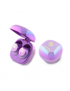 Guess 4G Logotyp Mini TWS trådlösa hörlurar Purple