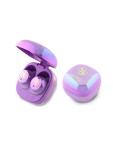 Guess 4G Logotyp Mini TWS trådlösa hörlurar Purple