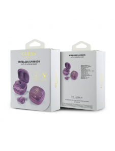 Guess 4G Logotyp Mini TWS trådlösa hörlurar Purple