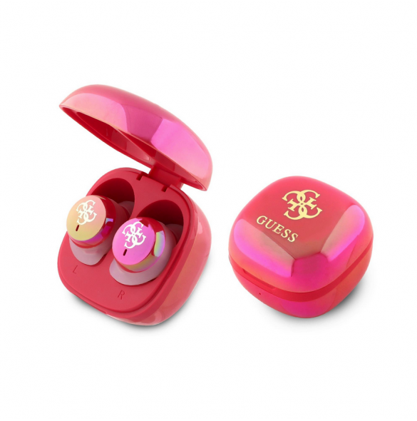 Guess 4G Logotyp Mini TWS trådlösa hörlurar Rosa