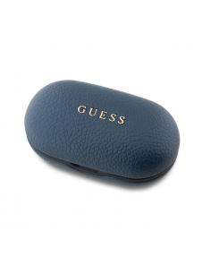 Guess PU Grained ENC TWS trådlösa hörlurar Blå