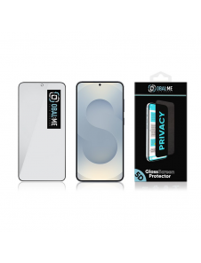 OBAL:ME Privacy 5D Glasskärmskydd för Samsung Galaxy S25 Svart