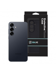 OBAL:ME Matte TPU skal för Samsung Galaxy S25 Svart