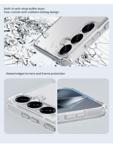Nillkin Nature TPU PRO skal till Samsung Galaxy S25+ Transparent