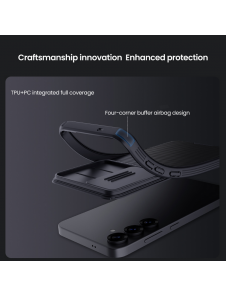 Nillkin CamShield PRO hårt fodral för Samsung Galaxy S25+ Svart