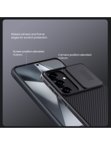 Nillkin CamShield PRO hårt fodral till Samsung Galaxy S25 Svart