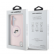 Karl Lagerfeld flytande silikon K&CH Heads MagSafe-fodral till Samsung Galaxy S25+ Rosa