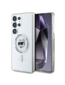 Karl Lagerfeld IML Choupette Head MagSafe Fodral till Samsung Galaxy S25 Ultra Transparent