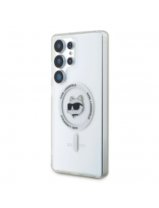 Karl Lagerfeld IML Choupette Head MagSafe Fodral till Samsung Galaxy S25 Ultra Transparent