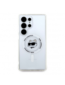 Karl Lagerfeld IML Choupette Head MagSafe Fodral till Samsung Galaxy S25 Ultra Transparent