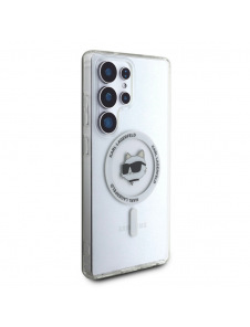 Karl Lagerfeld IML Choupette Head MagSafe Fodral till Samsung Galaxy S25 Ultra Transparent