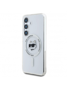 Karl Lagerfeld IML Choupette Head MagSafe Fodral till Samsung Galaxy S25 Transparent