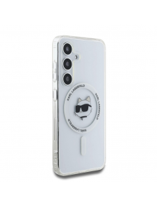 Karl Lagerfeld IML Choupette Head MagSafe Fodral till Samsung Galaxy S25 Transparent