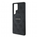 Guess PU Leather 4G Colored Ring MagSafe Fodral till Samsung Galaxy S25 Ultra Black