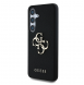 Guess PU Grained 4G metalllogofodral för Samsung Galaxy S25+ Svart