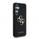 Guess PU Grained 4G metalllogofodral för Samsung Galaxy S25+ Svart