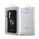 Guess PU Grained 4G metalllogofodral för Samsung Galaxy S25+ Svart