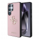Guess PU Grained 4G metalllogofodral för Samsung Galaxy S25 Ultra Pink