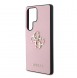 Guess PU Grained 4G metalllogofodral för Samsung Galaxy S25 Ultra Pink