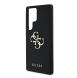 Guess PU Grained 4G metalllogofodral till Samsung Galaxy S25 Ultra Black