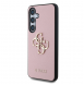 Guess PU Grained 4G metalllogofodral till Samsung Galaxy S25 Pink