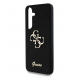 Guess PU Fixed Glitter 4G metalllogofodral för Samsung Galaxy S25+ Svart
