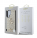Guess PU Fixed Glitter 4G metalllogofodral för Samsung Galaxy S25 Ultra Gold