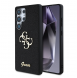 Guess PU Fixed Glitter 4G metalllogofodral till Samsung Galaxy S25 Ultra Black