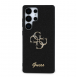 Guess PU Fixed Glitter 4G metalllogofodral till Samsung Galaxy S25 Ultra Black