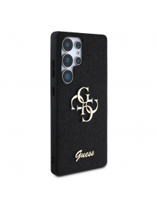 Guess PU Fixed Glitter 4G metalllogofodral till Samsung Galaxy S25 Ultra Black