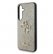 Guess PU Fixed Glitter 4G metalllogofodral till Samsung Galaxy S25 Gold