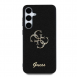 Guess PU Fixed Glitter 4G metalllogofodral till Samsung Galaxy S25 Svart