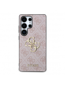 Guess PU 4G metalllogofodral till Samsung Galaxy S25 Ultra Pink